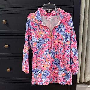 Lilly Pulitzer Pink and Blue Floral Top